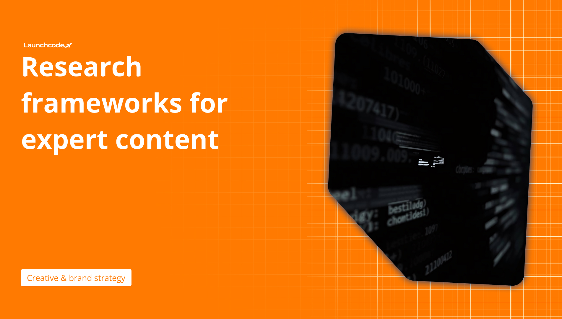 Research frameworks for expert content from interviews to data studies