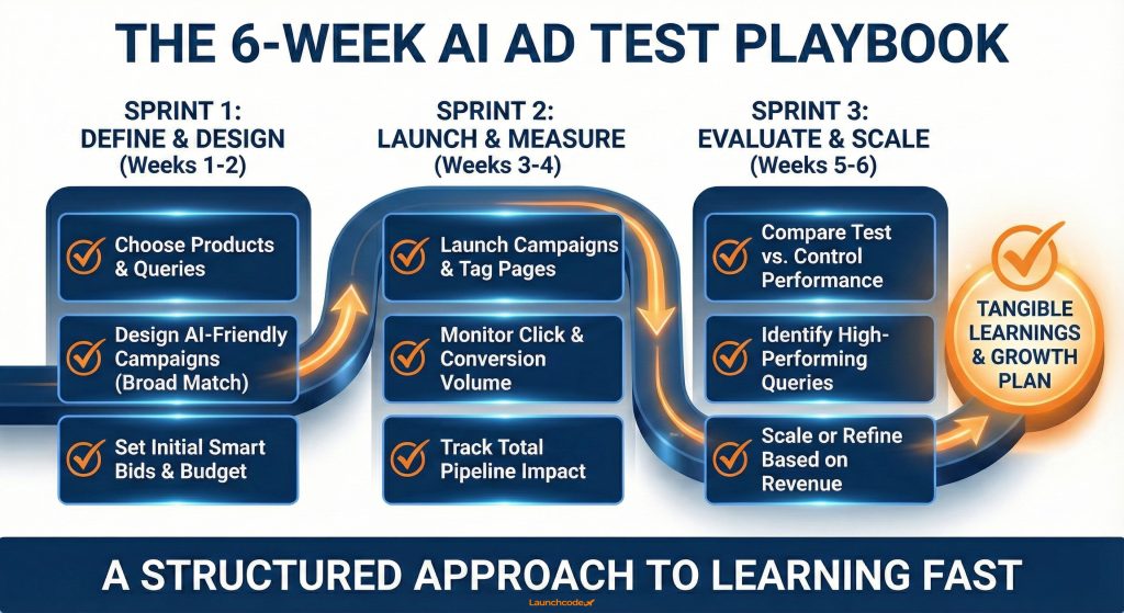 The 6-Week AI Ad Test Playbook