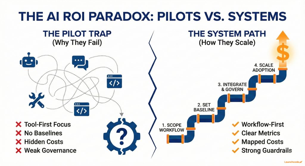 The AI ROI Paradox_ Pilots vs. Systems