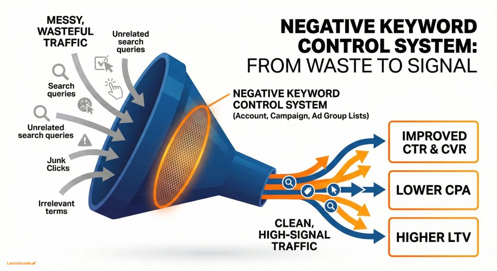 The Negative Keyword Control System Strategy Funnel