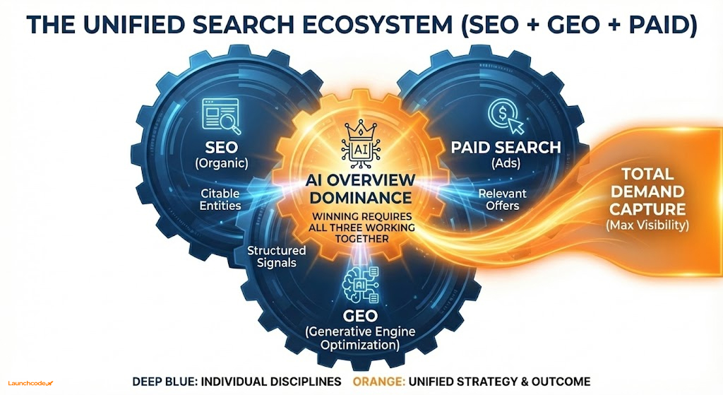 The Unified Search Ecosystem SEO GEO Paid