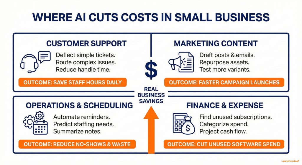 Where AI Cuts Costs in Small Business