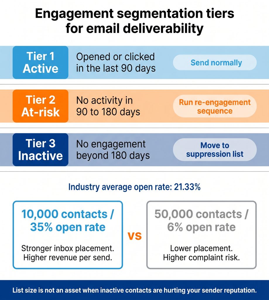 Engagement segmentation tiers