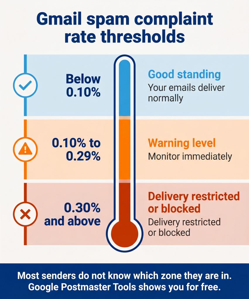 Gmail complaint rate thresholds