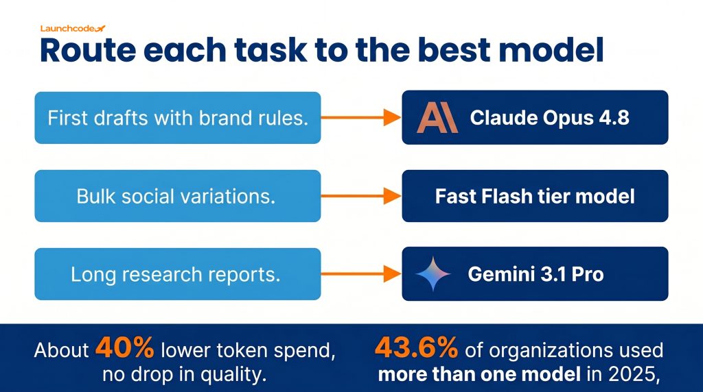 ChatGPT vs Claude vs Gemini: Which AI model is right for your business 5 Route each task to the best model