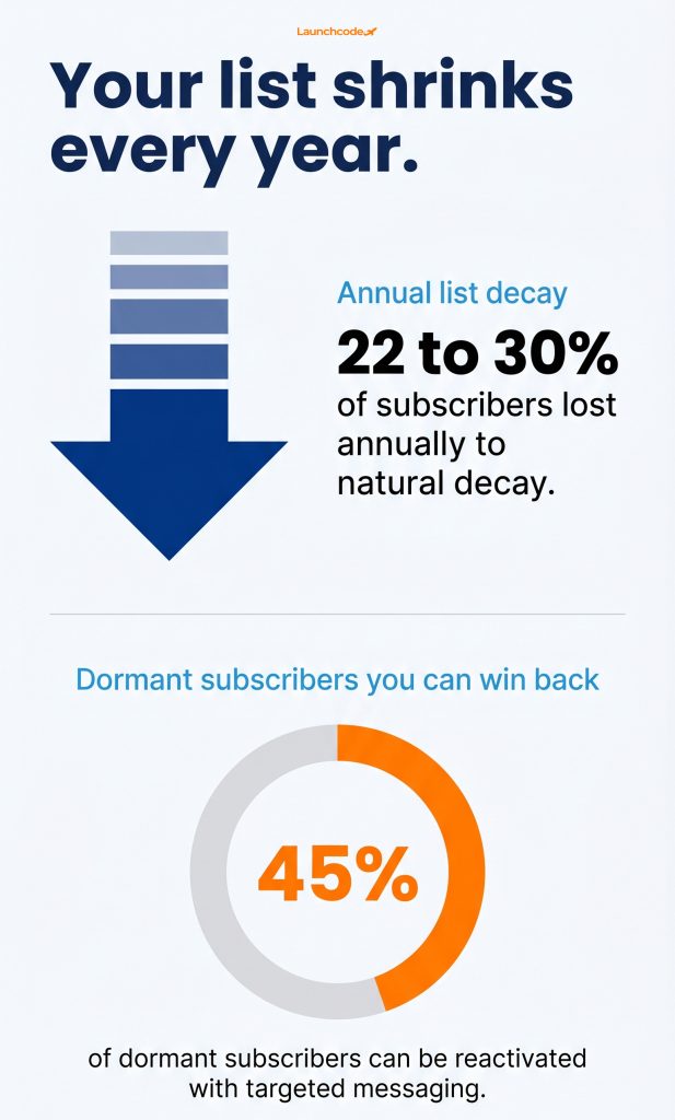 How to write a re-engagement campaign that wins back inactive subscribers 1 The cost of doing nothing_ list decay vs recovery