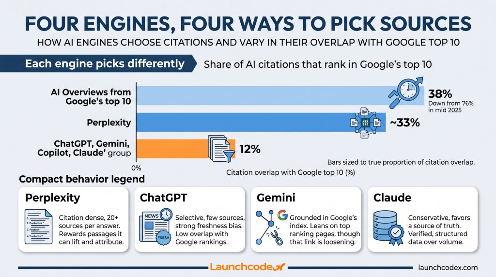 How ChatGPT actually picks sources (and other LLMs) 5 Four engines, four ways to pick sources