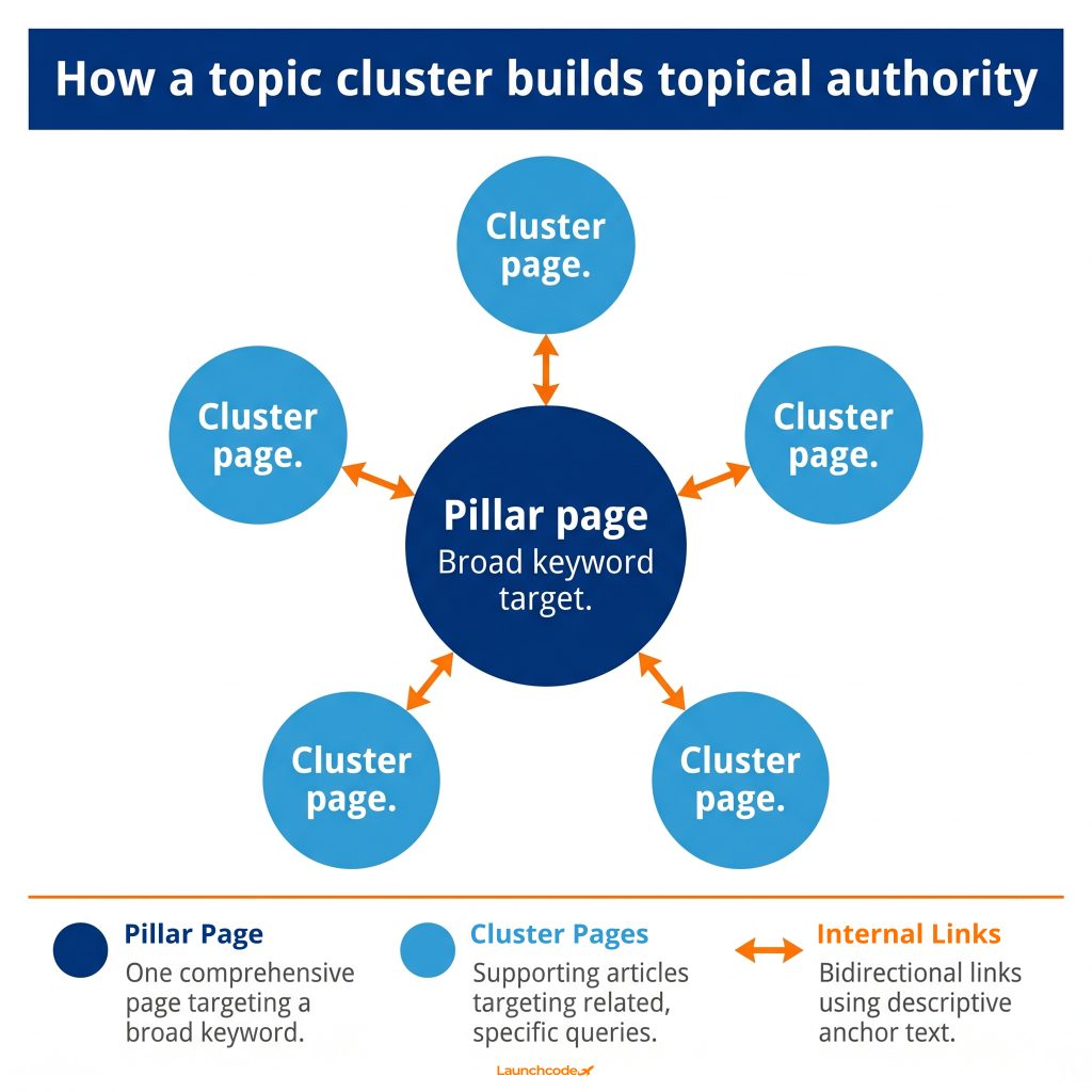 On-page SEO guide: How to optimize every page you publish 2 How a topic cluster is structured