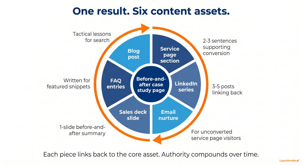 The case content flywheel