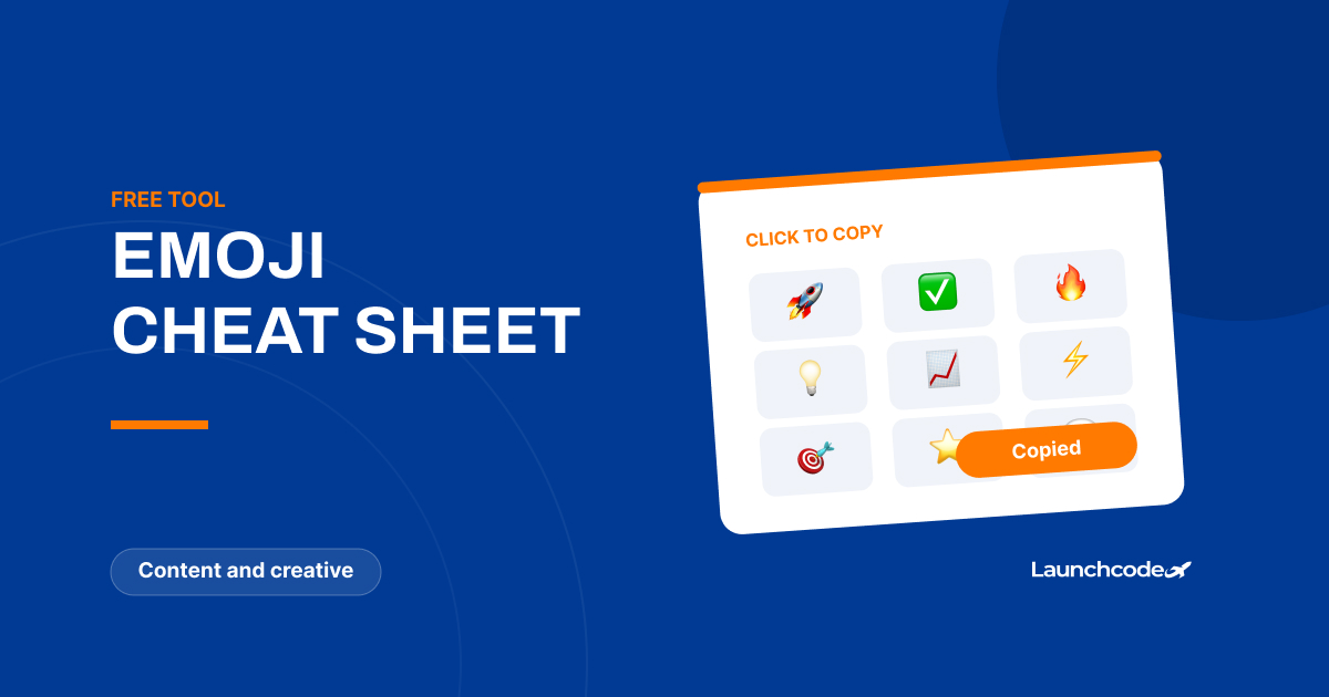 Emoji cheat sheet for quick access