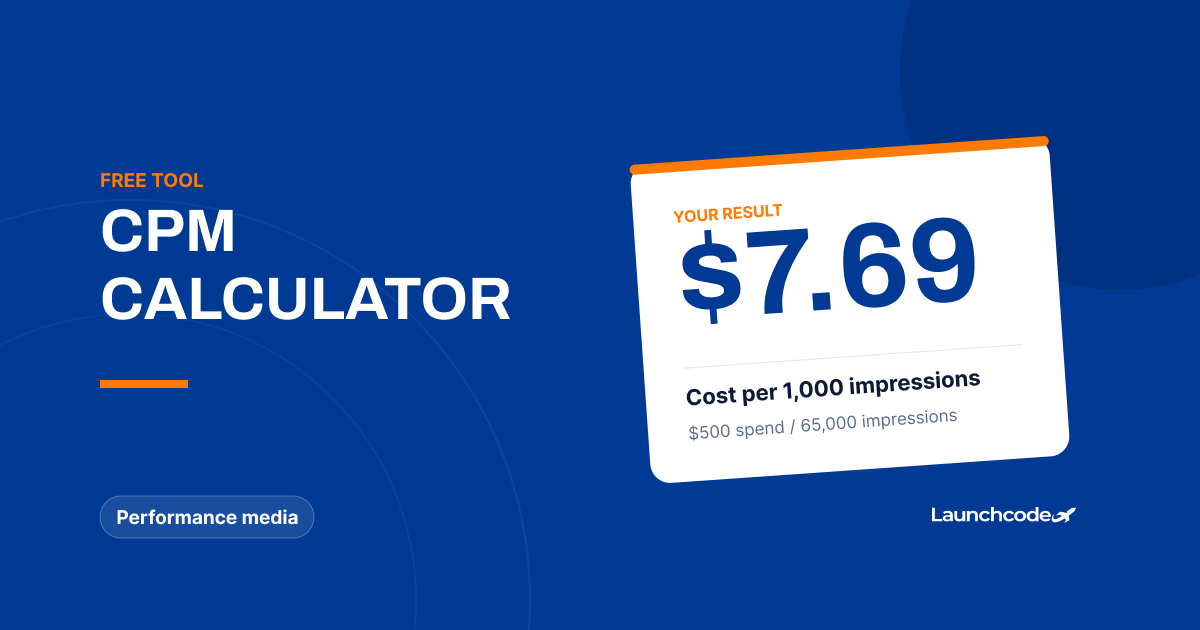 CPM calculator result and details