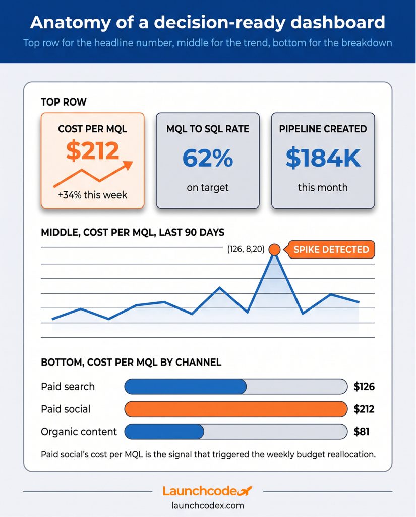 Anatomy of a decision-ready dashboard