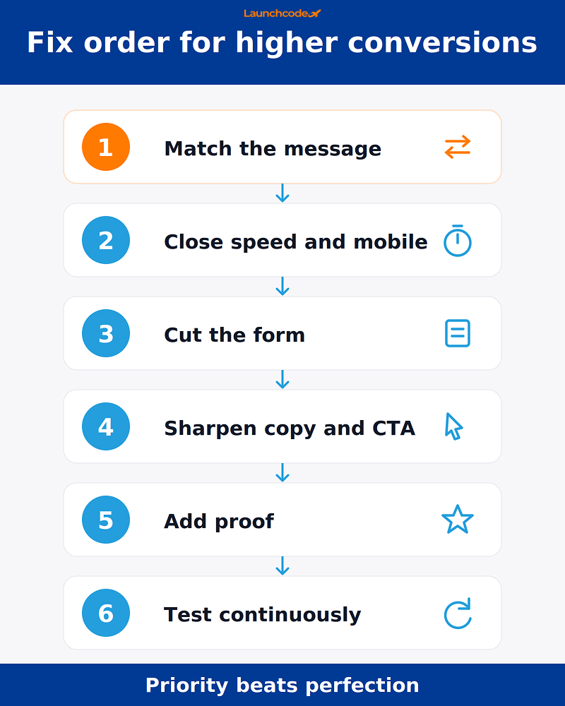 Fix order for higher conversions