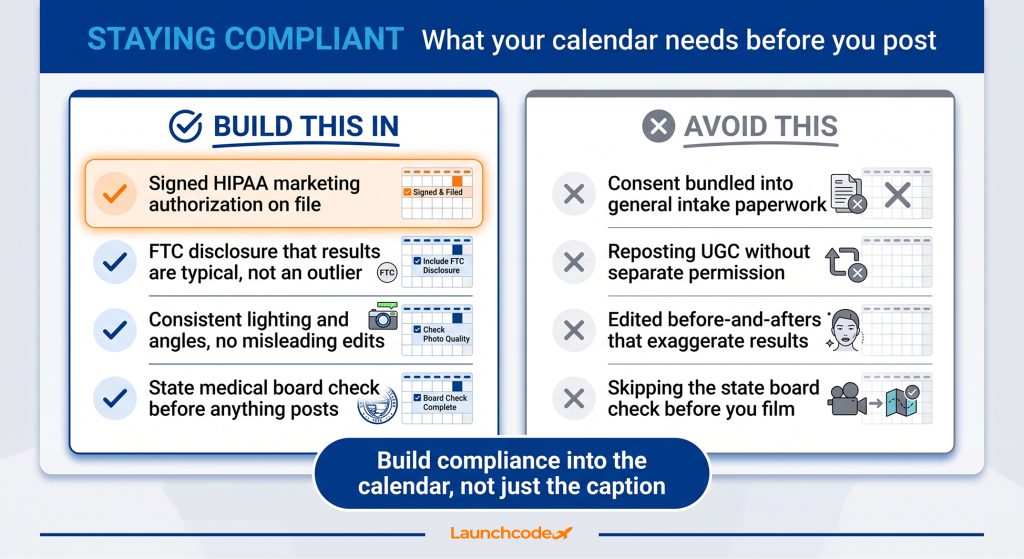 The med spa content playbook: What to post, when, and why it drives bookings 5 What your calendar needs before you post