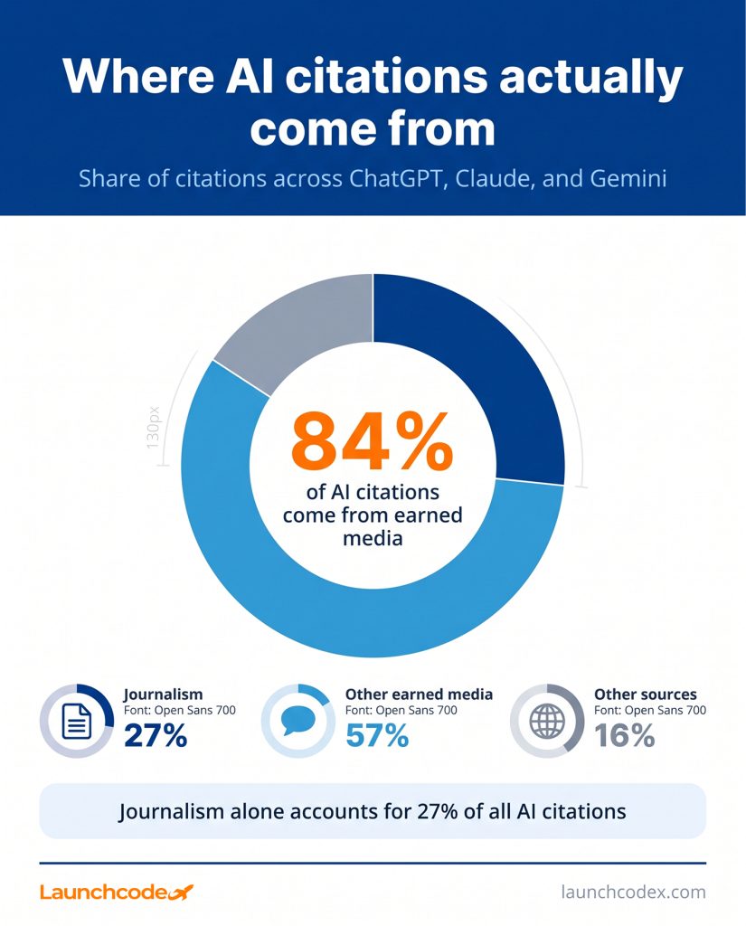 Digital PR for SEO and GEO: How to earn coverage that builds authority 4 Where AI citations actually come from