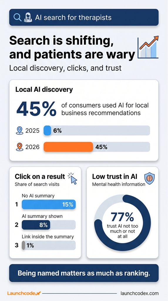 Search is shifting and patients are wary
